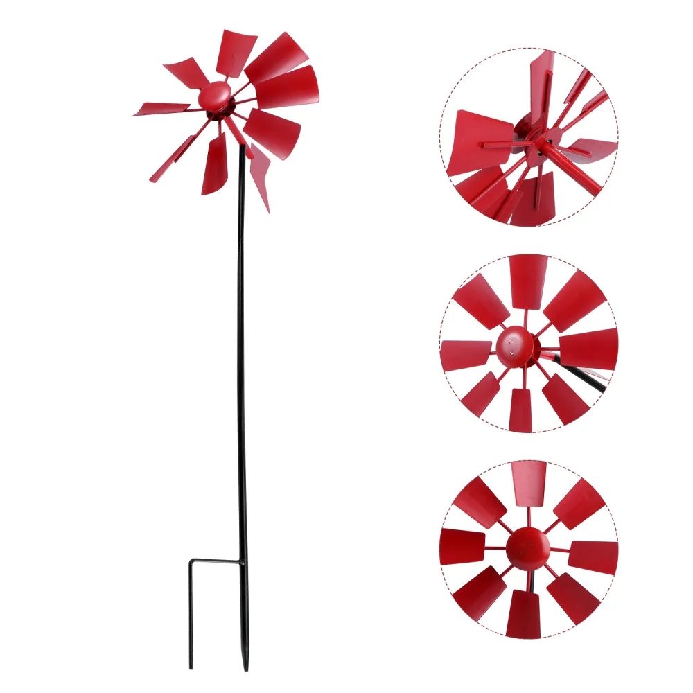 

Decorative Pinwheel Courtyard Winnower Windmill Decor for Garden