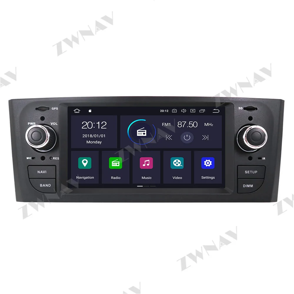 PX6 4+64GB Android 10.0 Car Multimedia Player For Fiat Grande Punto Linea 2005-2012 GPS Radio navi stereo Touch screen head unit |