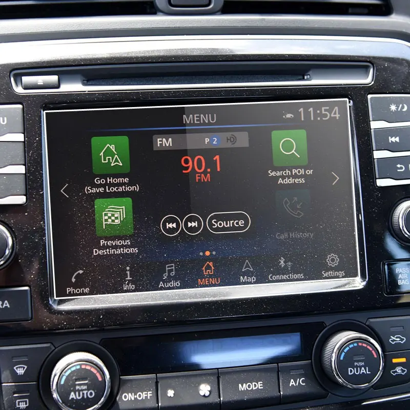 Araba navigasyon ekran koruyucu için Nissan Maxima Murano 2020 2021 8 inç temperli cam 9H sertlik araba bilgi-eğlence Stereo
