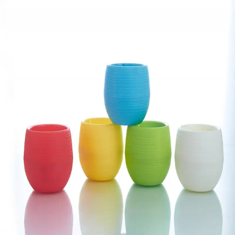 

1pcs Colorful Round Plastic Plant Flower Pots For Home Office Decoration Flower Pots In Crafts New