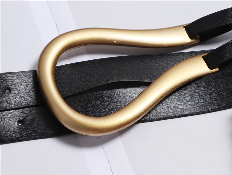 Модный женский ремень с u образной пряжкой из искусственной кожи новый