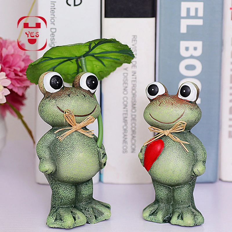2 шт./набор, 3D Смола, пара лягушек, ремесло, фигурка для дома, офиса, Декор, свадебные подарки, сад, двор, лягушка, модель, украшение, аксессуары