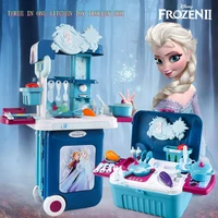 disney licensed frozen childrens kitchen toy set simulation fruit and vegetable kitchen utensils girl pretends to play with toy
