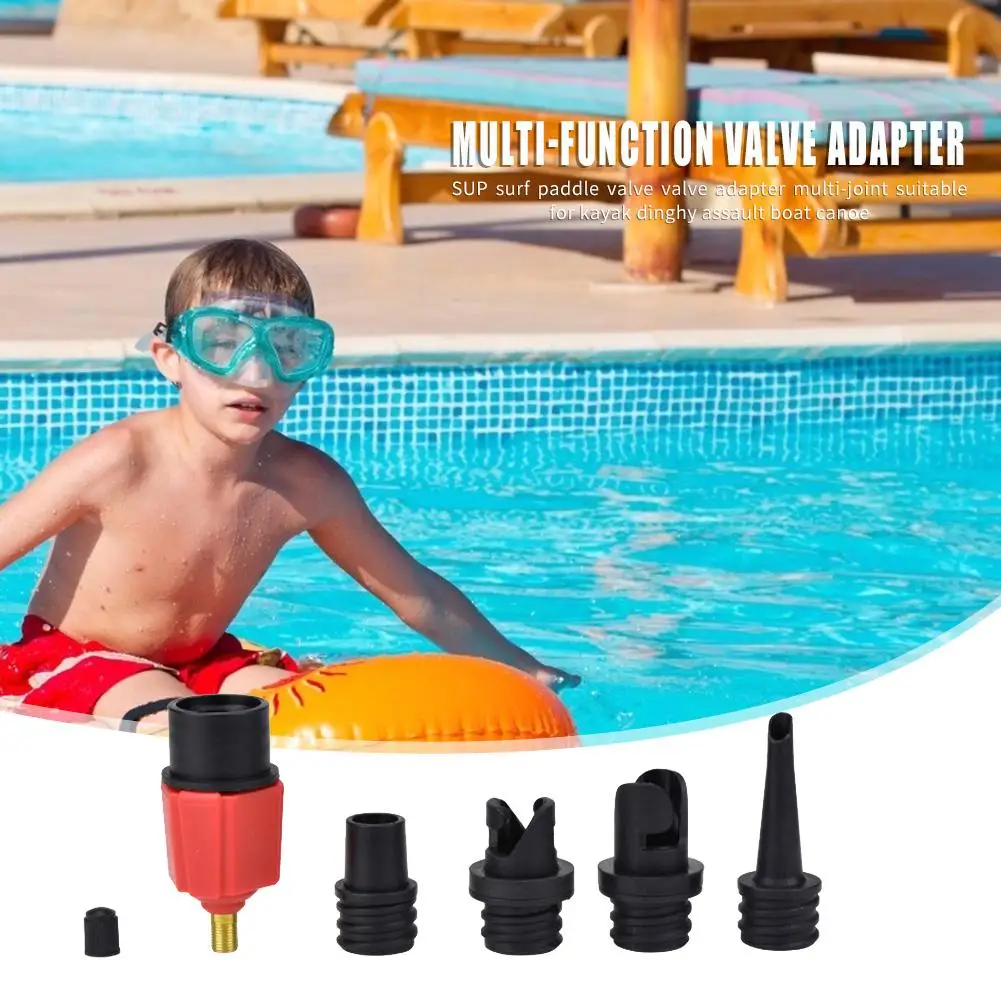

Inflatable Rowing Boat Air Valves Adaptor Set SUP Kayak Air Pump Hose Adapter Cooperate with Automobile Air Pump for Stormboat