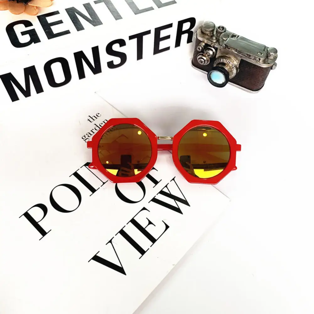 Модные Светоотражающие детские солнцезащитные очки для улицы красочные Uv400