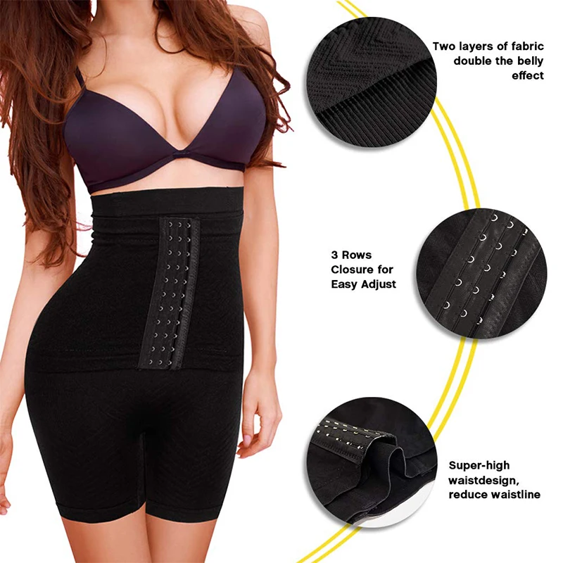 Женские Корректирующие шорты для живота с высокой талией нижнее белье до
