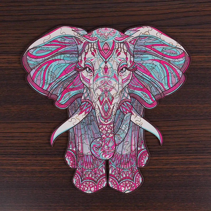 

Wooden Jigsaw Puzzles Elephant Owl Cat Fish Dragon Animal Shaped Home Decor Puzzles Educational Stress Relieve Toy Xmas Gifts