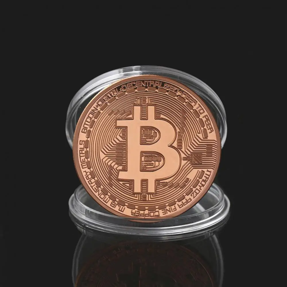 

1PCS Alloy Commemorative Art Round Collectible Coin Creative Gift For Bitcoin BTC Enthusiast