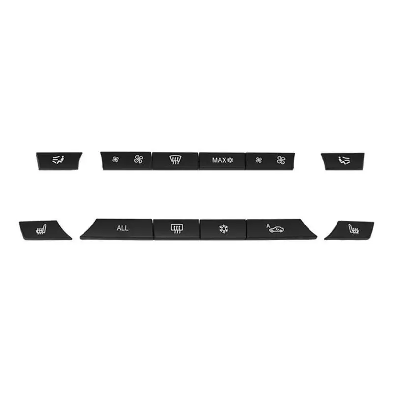 12 шт. кнопочные колпачки A/C Нагреватель Переключатель набор панель для BMW F07 GT/F10/F11