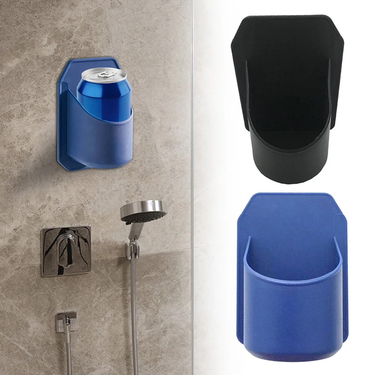 

Shower Drink Holder Beer Can Portable Bathtub Wine Glass Holder for Bath & Shower Self-Adhesive Shower Coffee Cup Holder