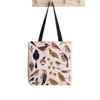 2021 shopper sonoran birds tote bag printed tote bag women harajuku shopper handbag girl shoulder shopping bag lady canvas bag