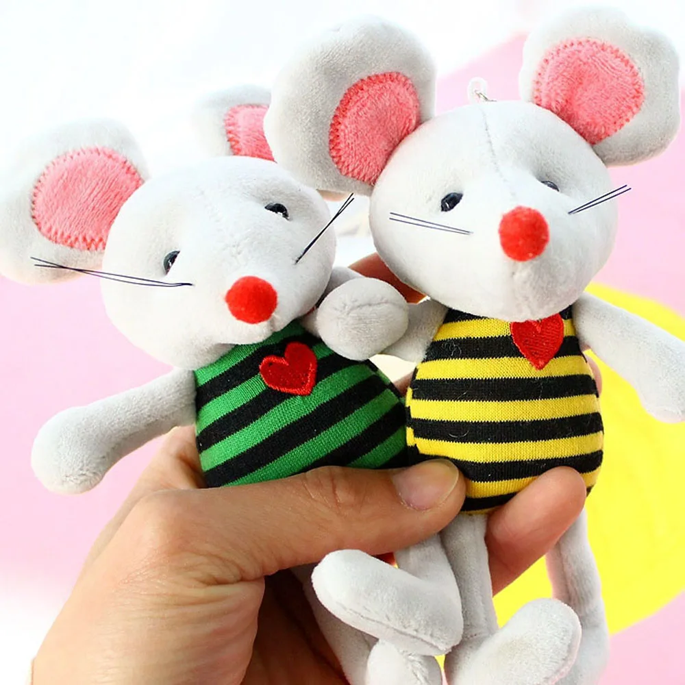 Сумка и Автомобильная подвеска брелок Вертикальная полосатая коричневая мышка