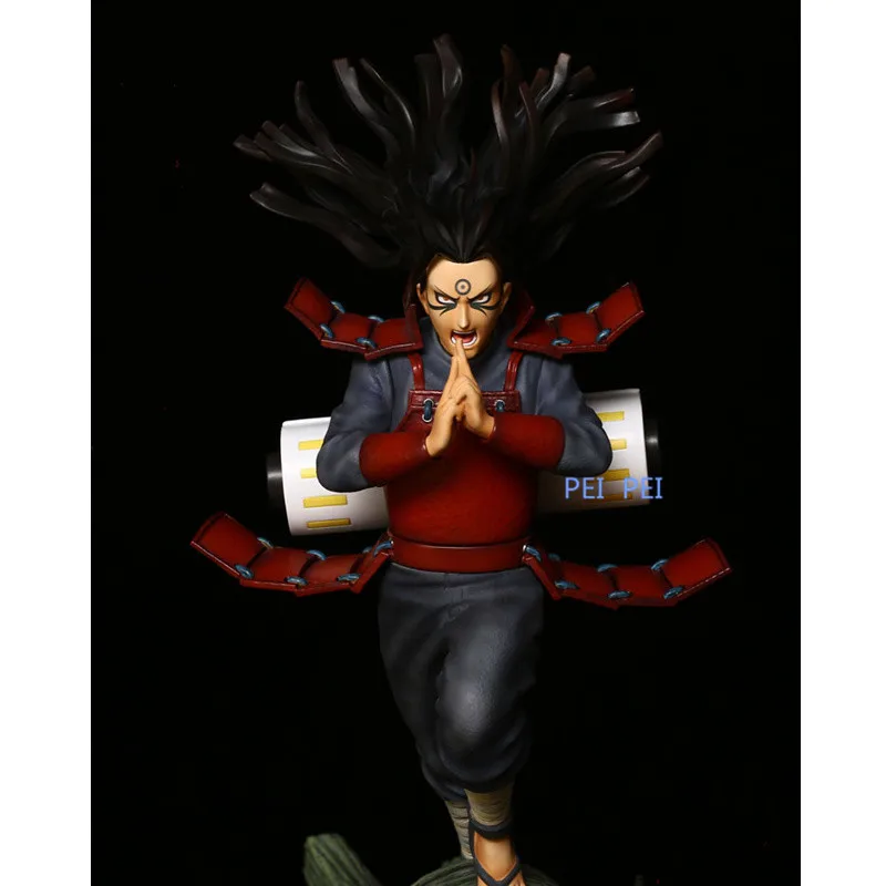 Аниме Наруто сенджу хаширама статуя Shodai Hokage GK светодиодный полноразмерный портрет резиновая фигурка героя Коллекционная модель игрушки Q1023