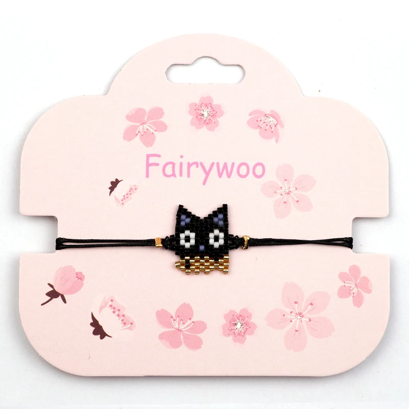 FAIRYWOO браслет в виде кошки искусственная кожа милые животные очаровательные