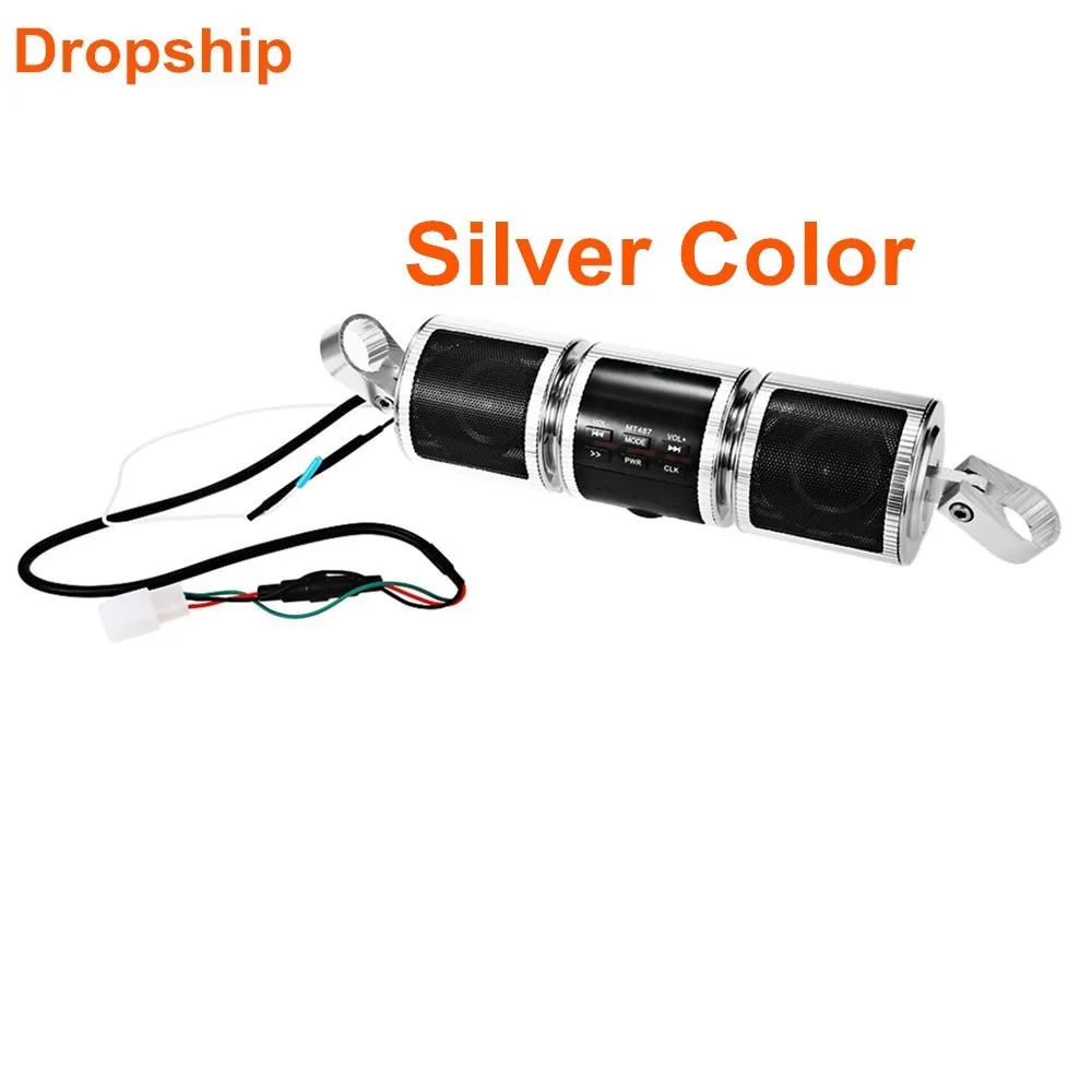MT487 12V черный белый мотоцикл MP3 музыкальный плеер Bluetooth стерео динамик fm радио с