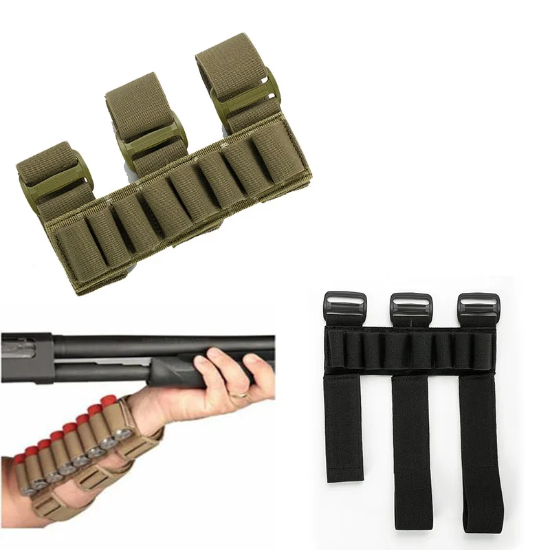 

Removable 8 Round Tactical Arm Bullet Bag 12/20 Gauge Hunting Ammo Carrier Molle Shell Pouch Bullet Holder Rifle Cartridge
