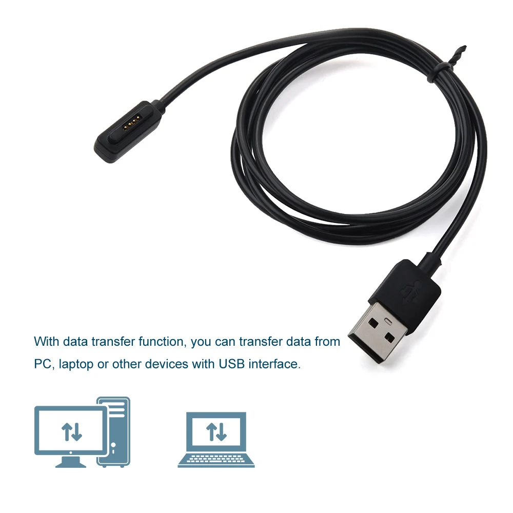 Кабель для зарядки умных часов кабель передачи данных Asus ZenWatch 2nd с USB магнитным