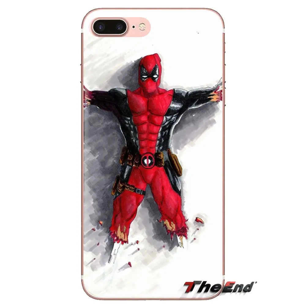 Для samsung Galaxy S2 S3 S4 S5 MINI S6 S7 edge S8 S9 Plus Note 2 3 4 5 8 Coque Fundas Deadpool Art Мягкие прозрачные чехлы |