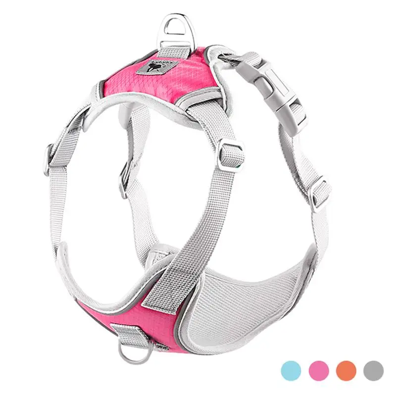 Светоотражающая шлейка для собак Регулируемый жилет с металлическим D образным