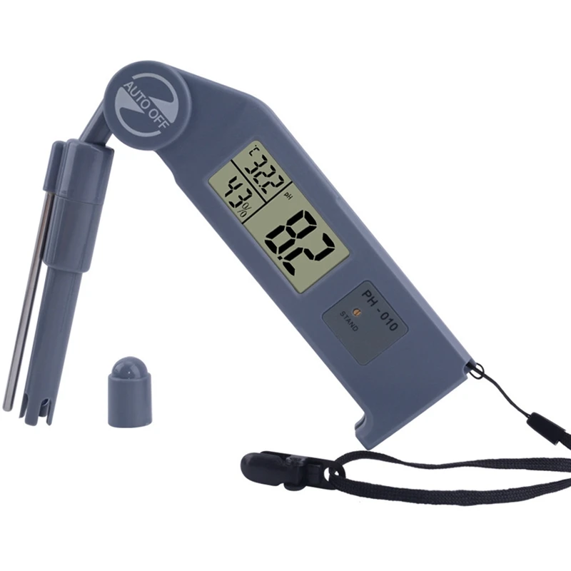 PH 010 Портативный ЖК цифровой измеритель гигрометр Измеритель кислотности