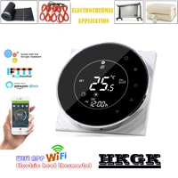 16a wifi electric heating thermostat with external sensor machine voice interaction for alexa google home