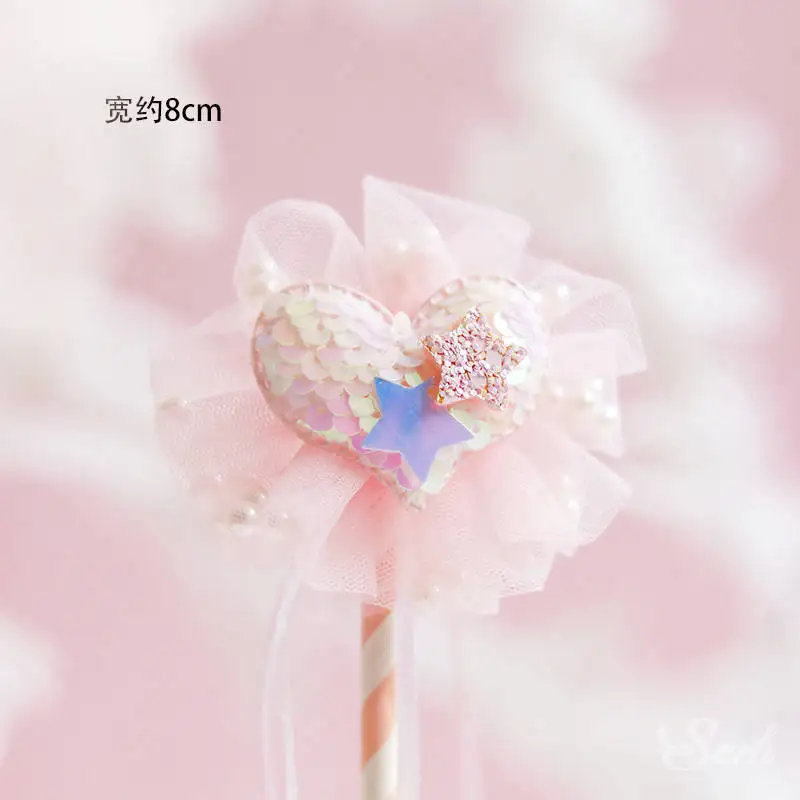 2pc yarn heart Розовое платье, украшение принцессы, Золотая Корона, топпер для торта «С Днем Рождения» для свадебной вечеринки, Валентина, принадлежности для выпечки, подарки для любви - Цвет: 2pc yarn heart
