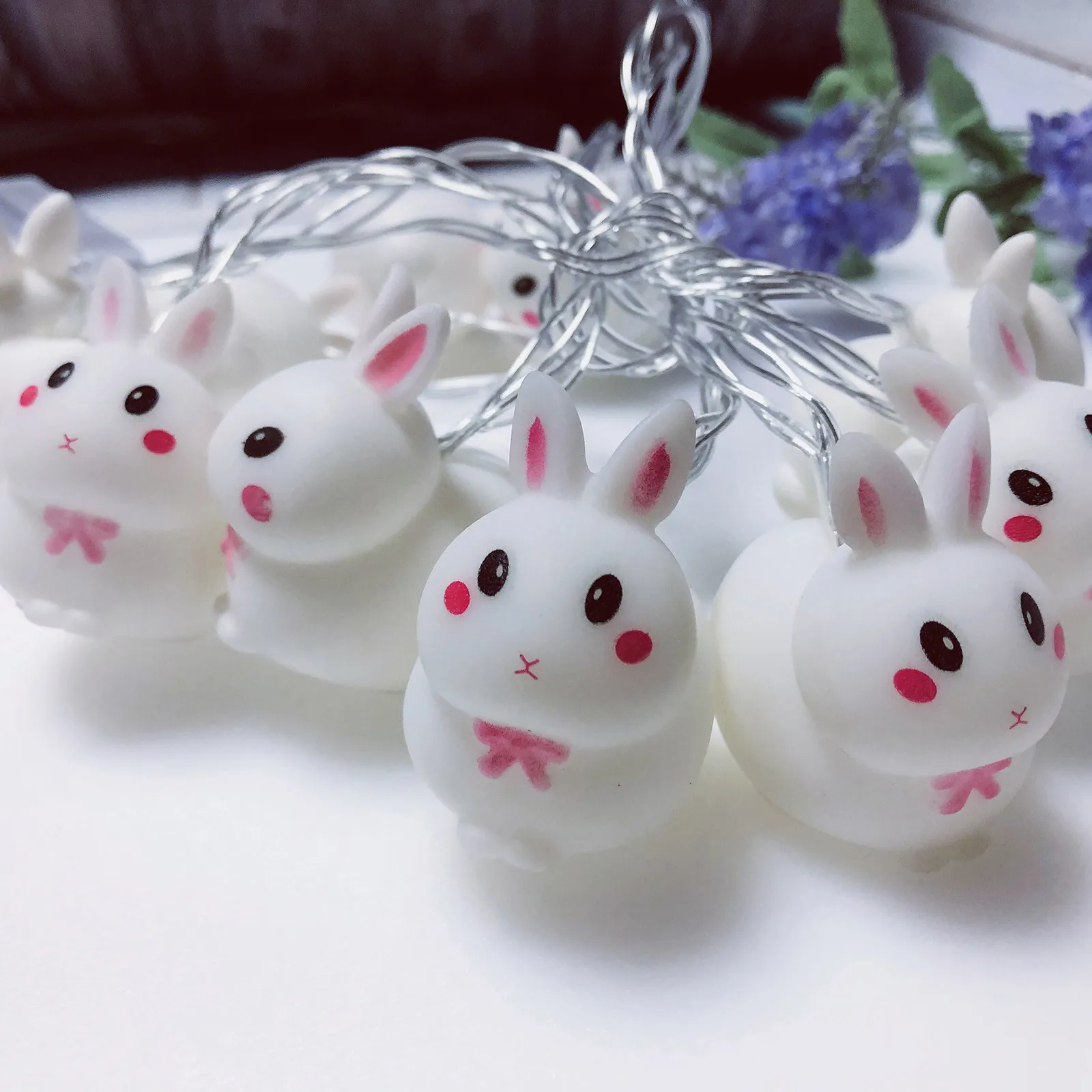 

Easter Bunny Shape 10 Led Decorative Hanging Light Ornament Happy Easter Chick Bunny Led Light Lantern String Home Holiday Party
