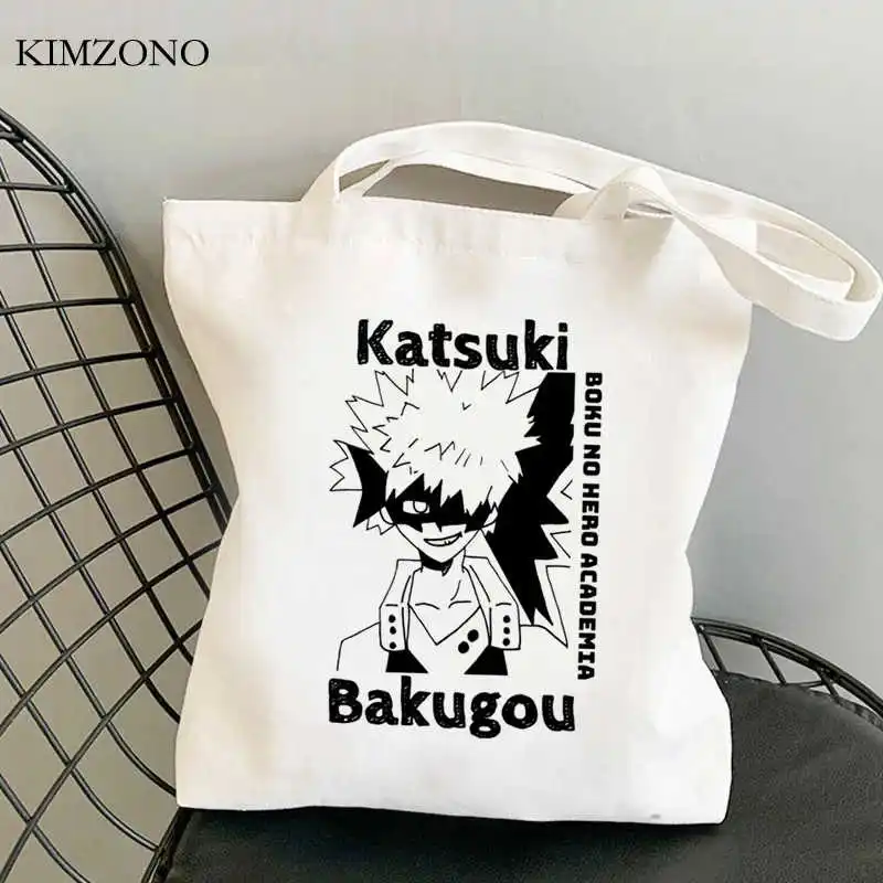 

My Hero Academia shopping bag cotton bolsa canvas reusable jute bag recycle bag bag cloth reusable sac cabas bolsa compra grab