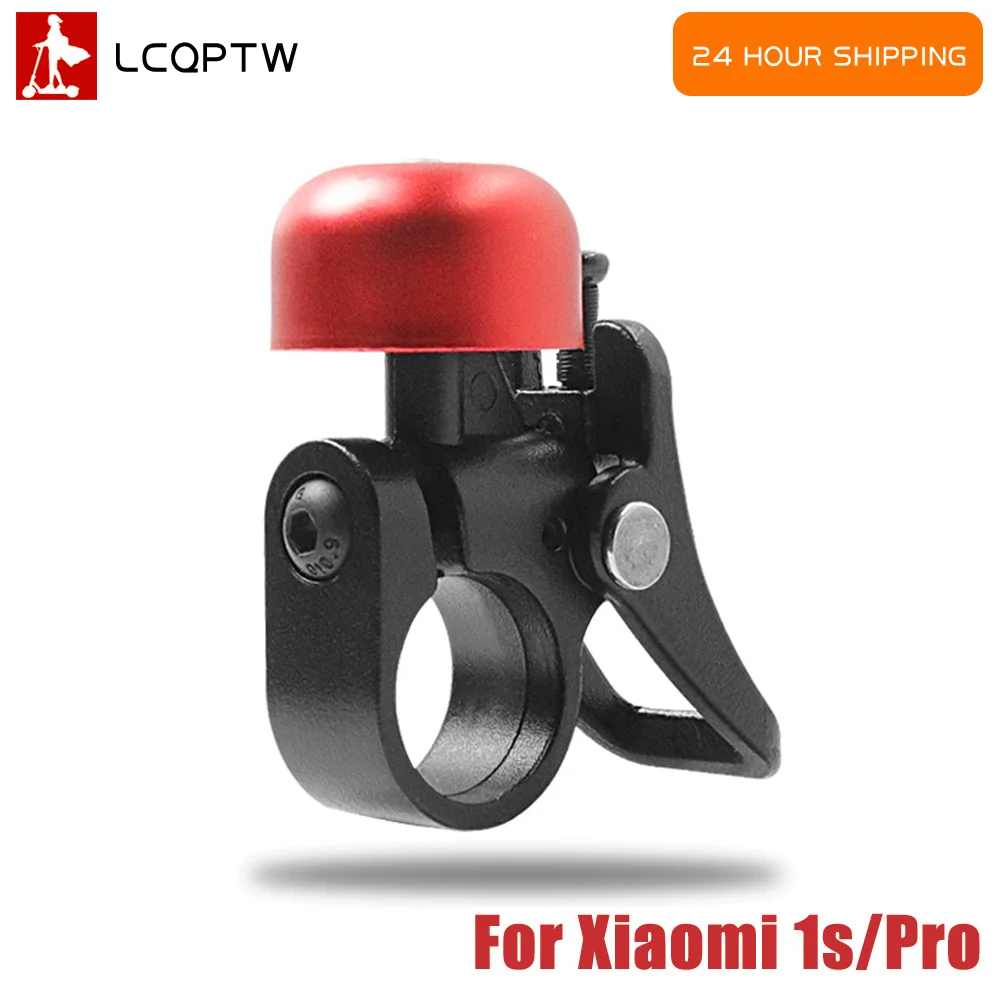 

Whole Body Aluminum Alloy Scooter red cap Bell Horn Ring With Quick Release Mount For Xiaomi M365 Pro 1S Electric Scooter Parts