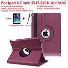 Вращающийся на 360 градусов Чехол для iPad Pro 9,7 2018 2017 5 6 5-го 6-го поколения Чехол для iPad Air 2 Air 1 кожаный смарт-чехол