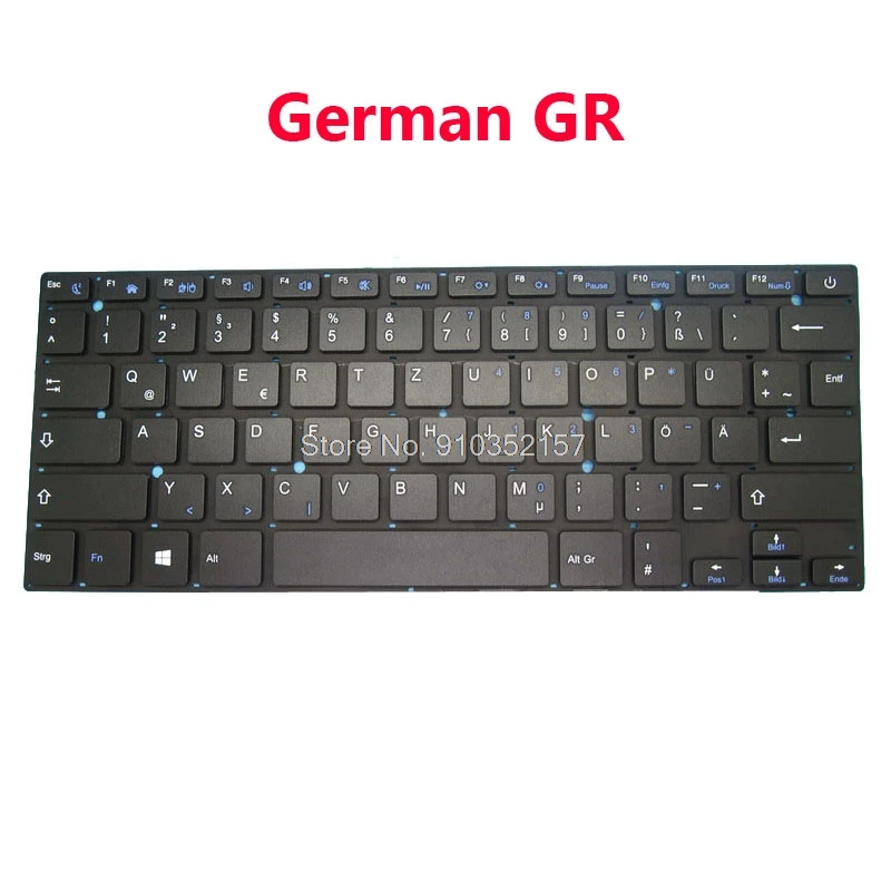 Клавиатура US UK RU GR SP CZ для EMATIC EWT147BU NS MB27716023 YXT-NB93-64 английский Чешский немецкий