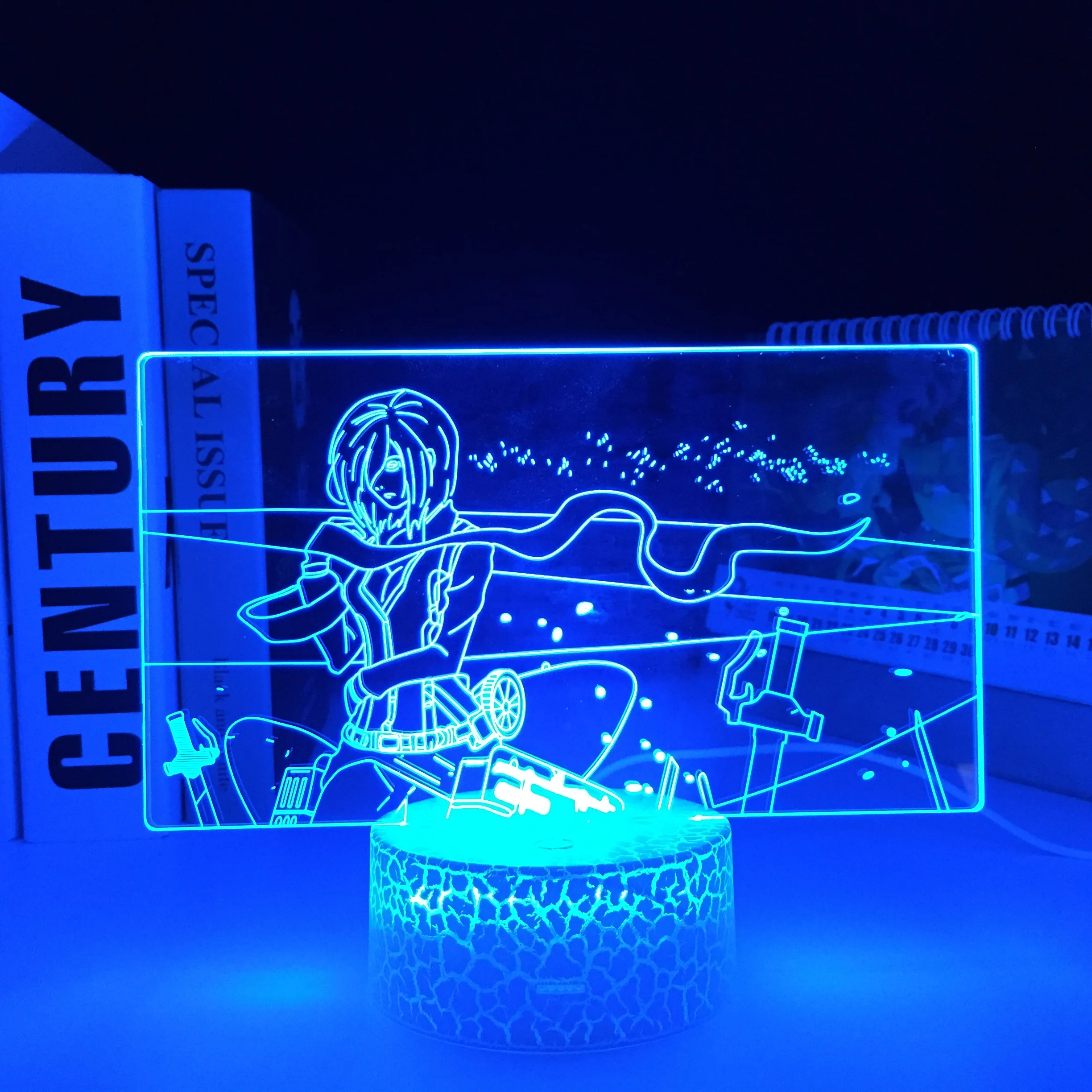 Светодиодный ночник Mikasa Ackerman для детей белый оссветильник ительный прибор