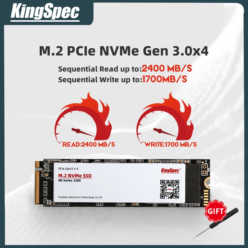 KingSpec M.2 SSD M2 PCIe NVME 128 ГБ 512 ГБ твердотельный накопитель 2280 внутренний жесткий диск HDD для чтения до 24МБ/с./с для ноутбука, настольного компьютера от AliExpress RU&CIS NEW