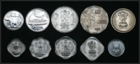 india 10 pieces set coins asia new original coin unc collectible edition real rare commemorative random year