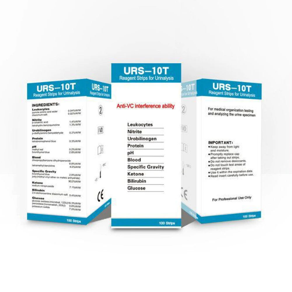 

Тест-полоски с уровнем кислоты и мочи, 100 шт.