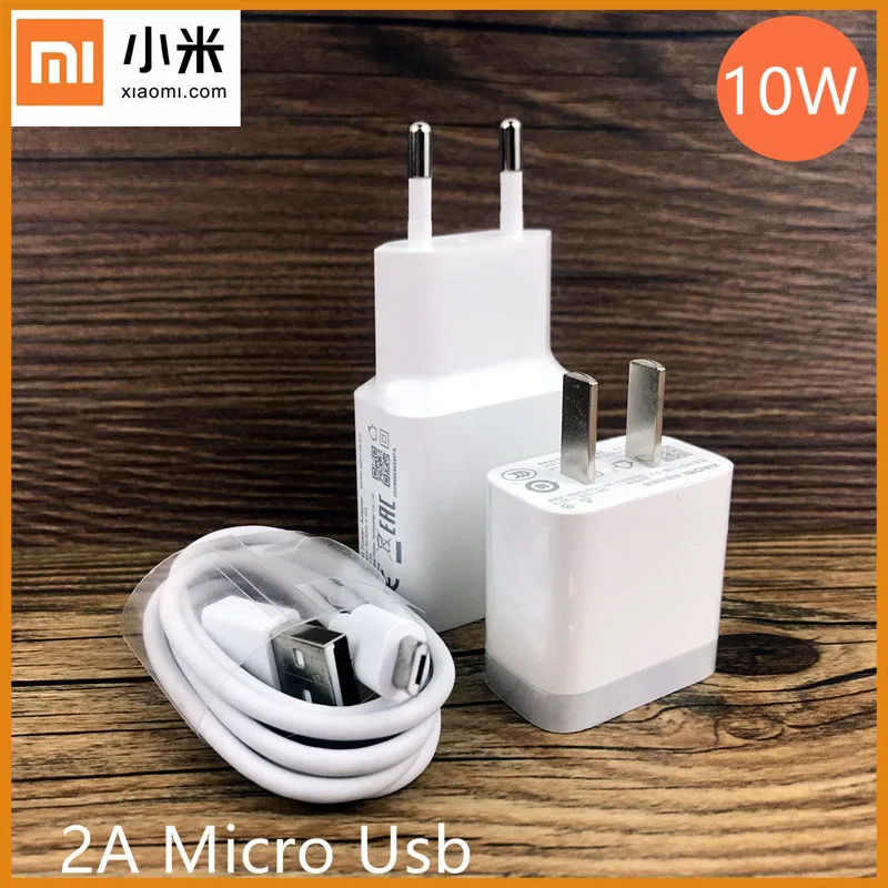 

Xiaomi Original 10W Charger 5V/2A EU/US Wall Charge Adapter 2A Micro USB Cable Power Adapter For Redmi 6 6a 7 7a 5 Plus