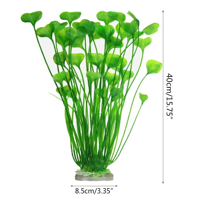 

2 Pcs Large Aquarium Aquatic Plants Decoration Plastic Artificial Water Plants Ornaments 15.7 inch Fish Tank Decorations