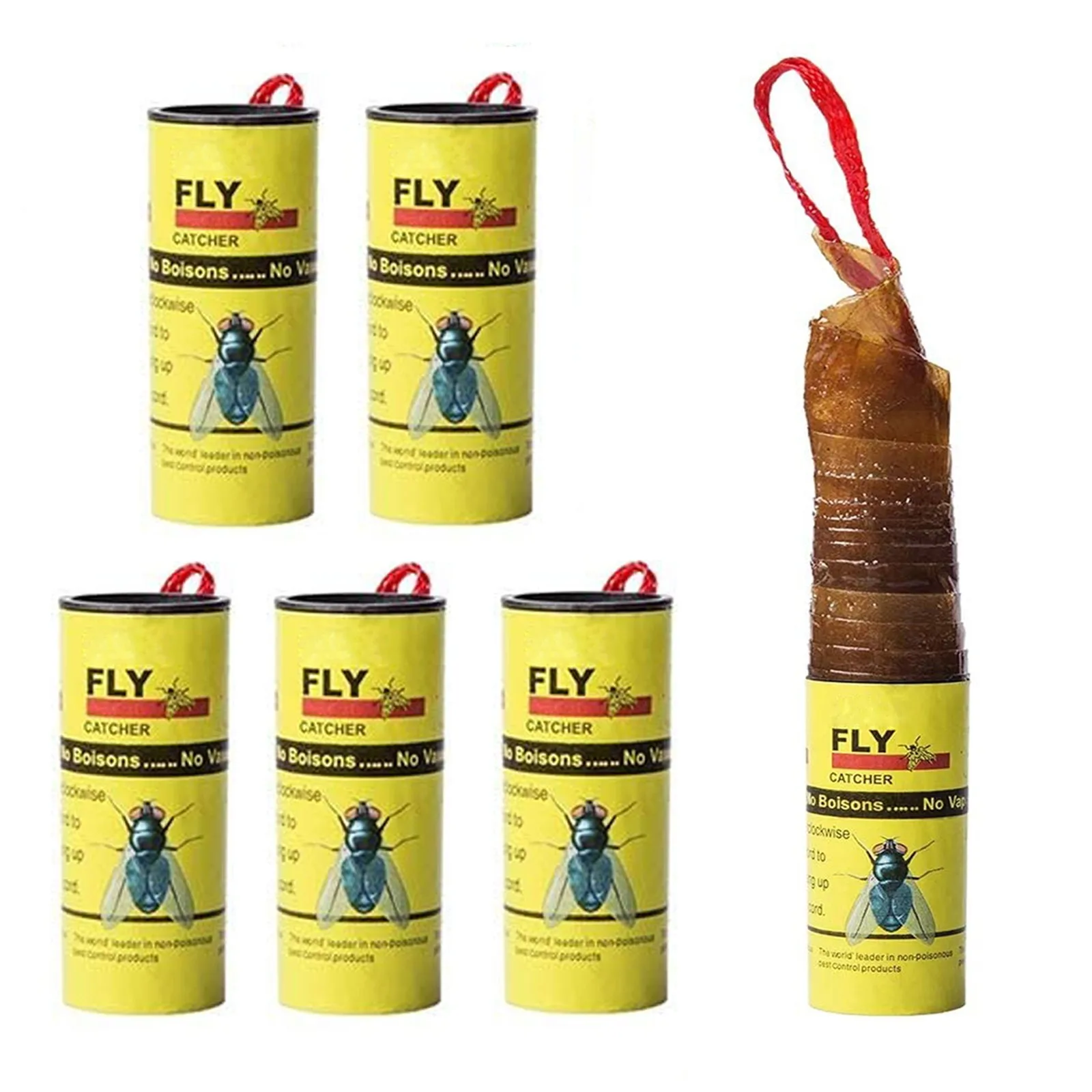

Sticky Fly Paper Eliminate Flies Insect Bug Glue Paper Catcher Trap Ribbon Strip Fies Sticky Sticky Insect Traps Fly Trap