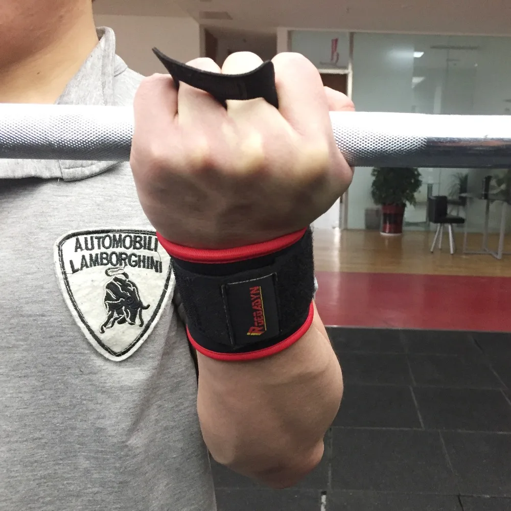 ROEGADYN спортивный фитнес вращающийся резиновый браслет для мужчин тренировки/тяжелой атлетики напульсники для мужчин Теннисный браслет защита для ладоней