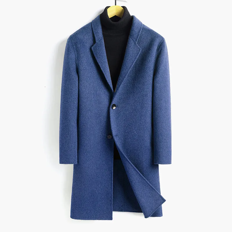 Двухсторонняя длинная Мужская куртка пальто и куртки ветровка манто для мужчин