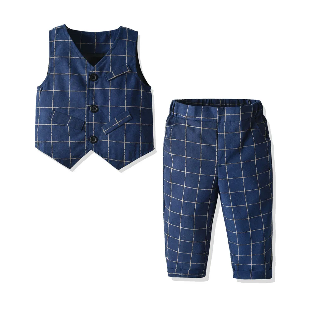 

Рубашка и штаны, для мальчиков, осенний, в клетку