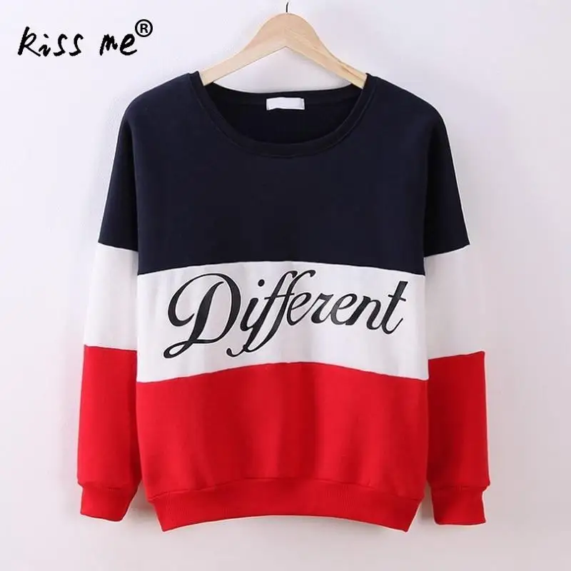 Однотонная весенняя одежда контрастных цветов свитеры для тренировок женские