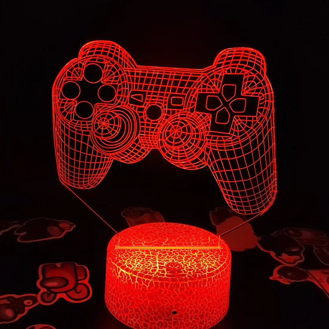 

PlayStation zubehr PS4 controller gamepad 3D illusion Nacht lichter lava lampe kreative geschenk fr freund Spiel zimmer