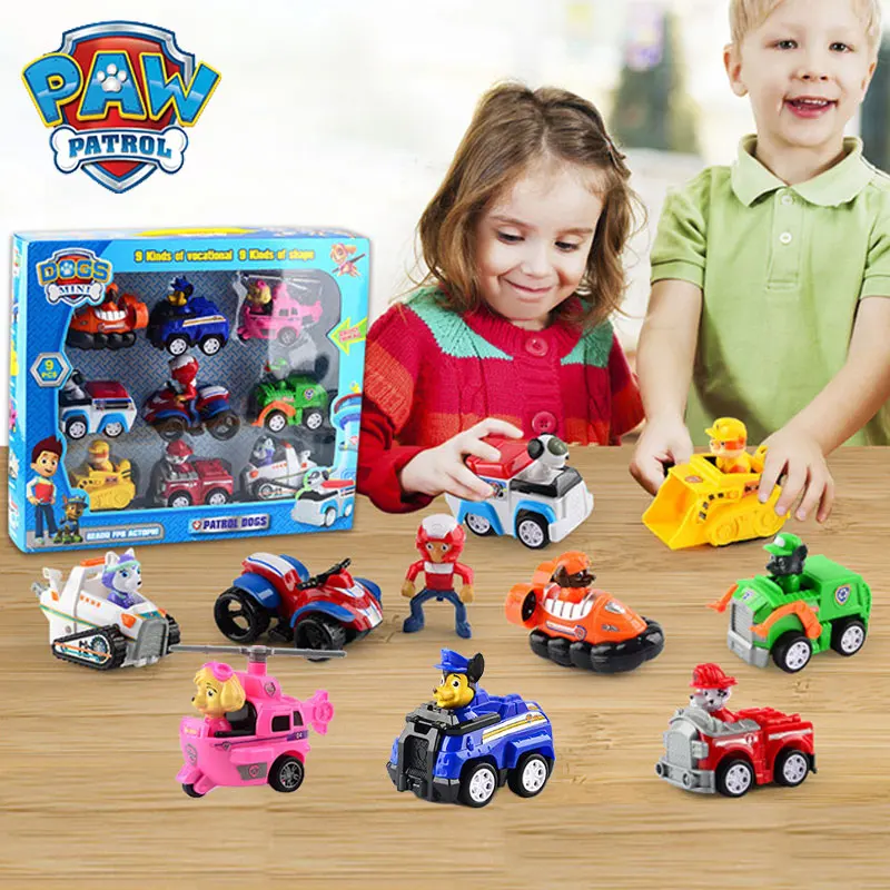 С принтом из мультфильма Щенячий патруль набор игрушек собаки собачки Paw Patrol