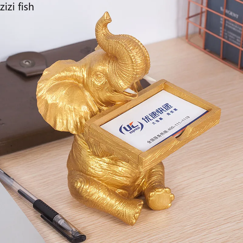 Офисное украшение пепельница слон многофункциональный настольный держатель для