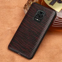 leather phone case for xiaomi redmi note 9 pro 10 ultra 9s 8t 8 pro 7 k30 lizard grain back cover for mi 10 pro 9 9t pro a3 8