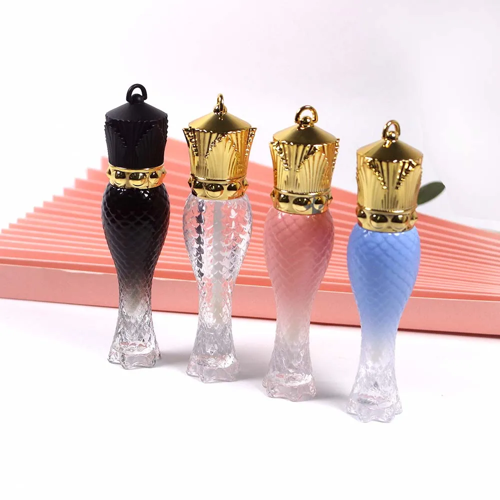 5 мл Русалка пластиковая губная трубка градиентная пудра синий косметический