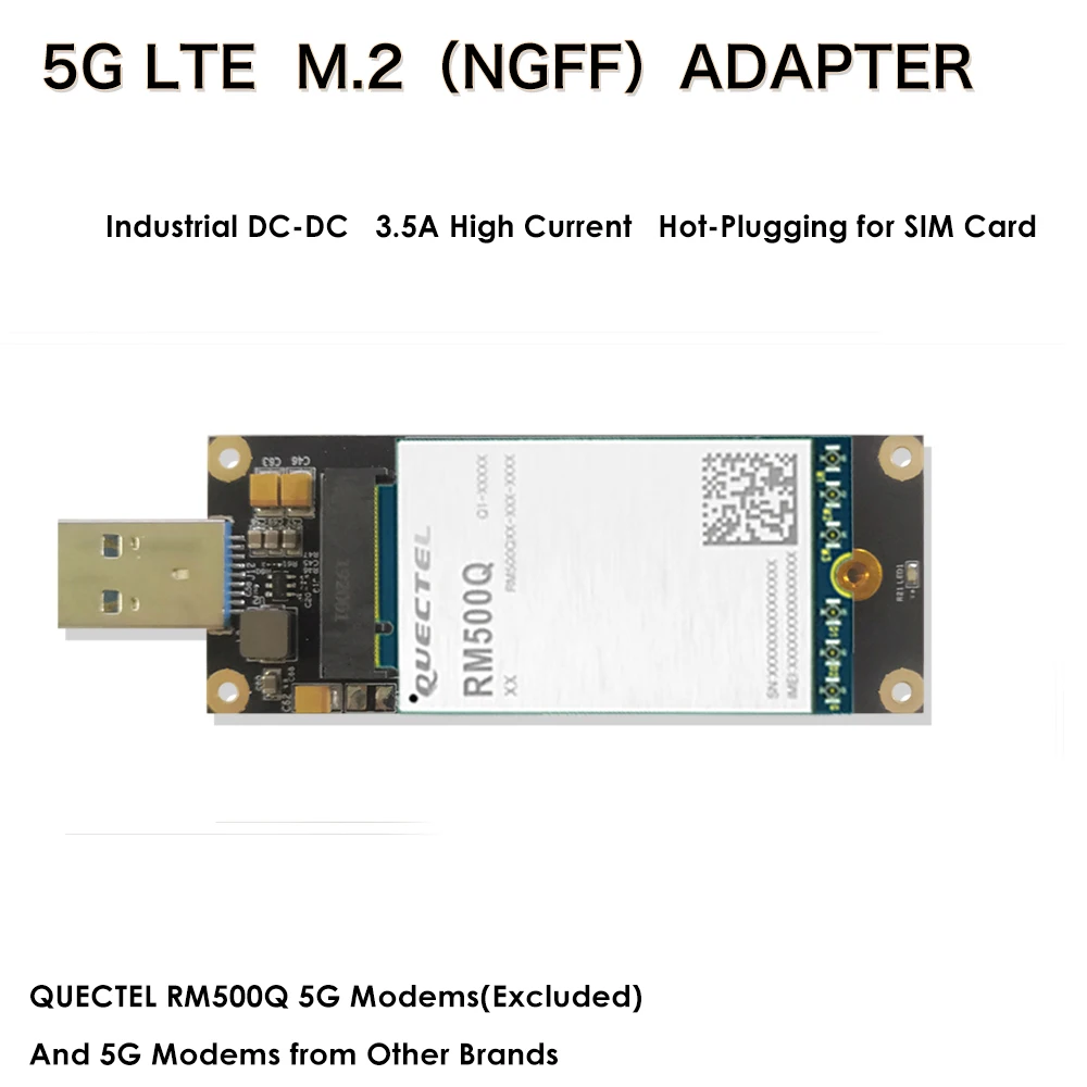Промышленный M.2(NGFF) адаптер с USB 3 0 4G LTE гнездом для NANO SIM карты совместимый модулем
