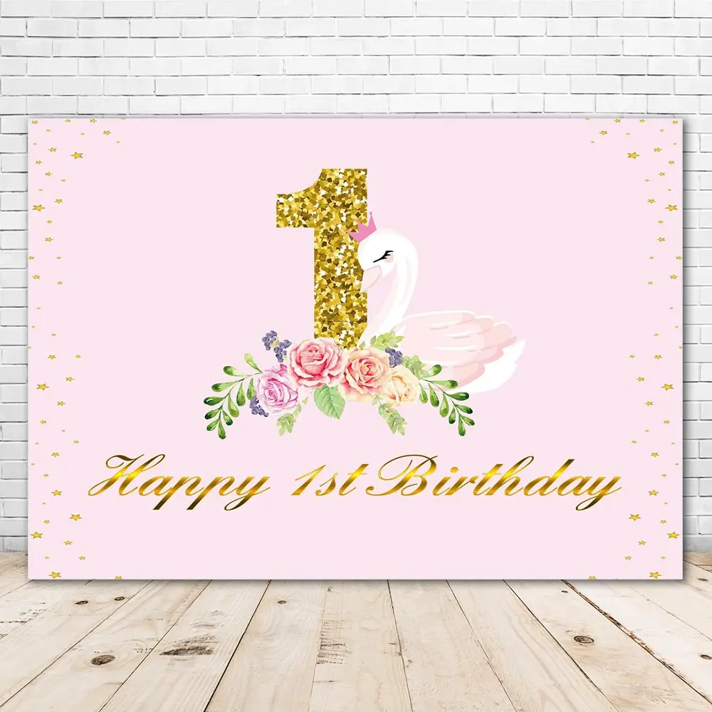 

Фон для фотосъемки детей на 1-й день рождения с цветами