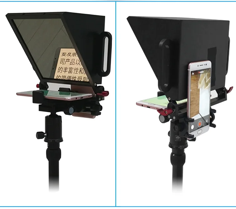 

Phone Teleprompter Speech Interview Video Live Vlog Review Prompter for 4-7 inch smartphones